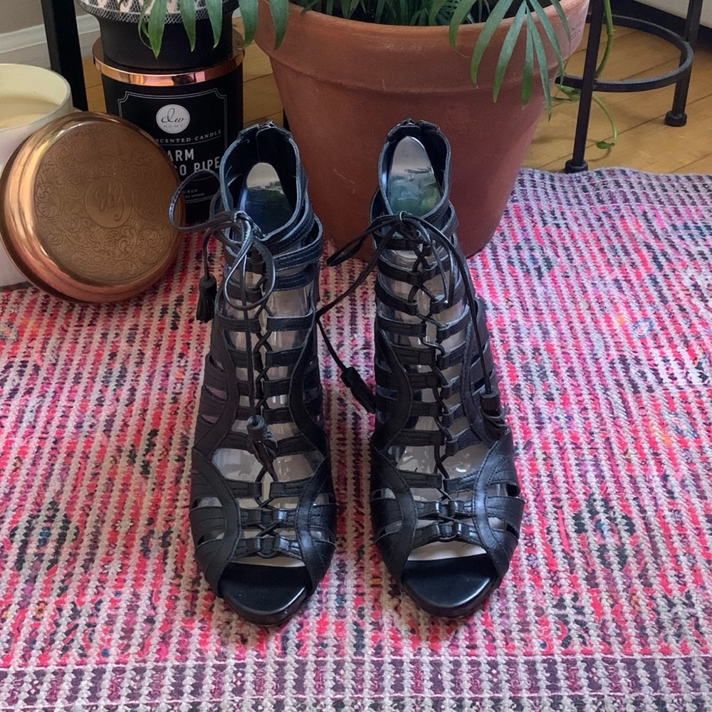 Vince Camuto lace up bootie